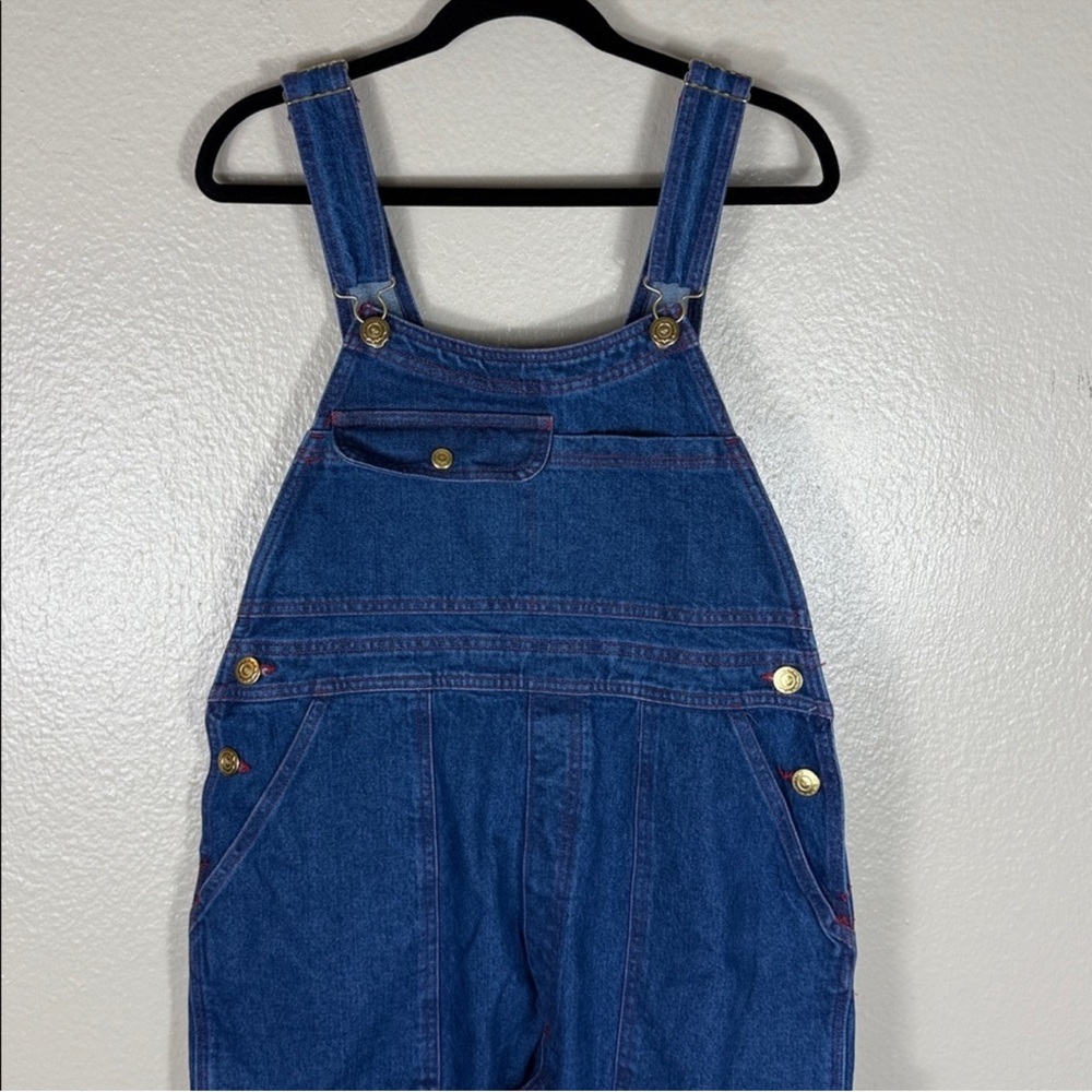 Big Bud Press Carpenter Overalls in Dark Wash - Picture 4 of 7